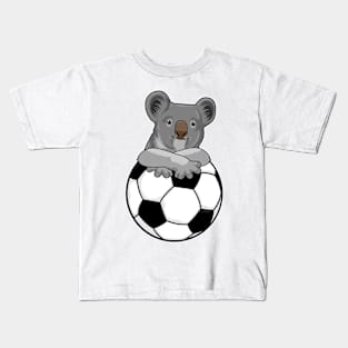 Koala at Soccer Sports Kids T-Shirt